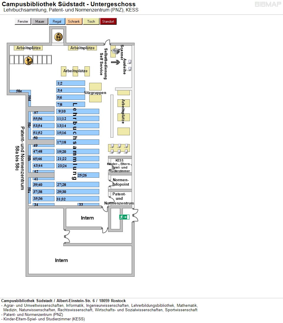 Layout, Campus Library Südstadt, basement