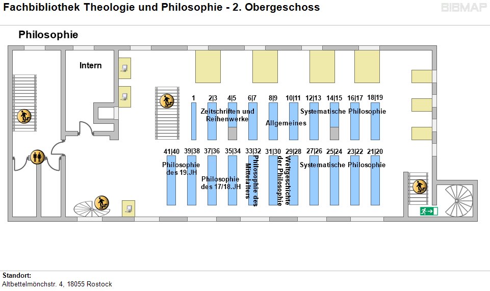 Layout, Theology and Philosophy Library, 2nd floor