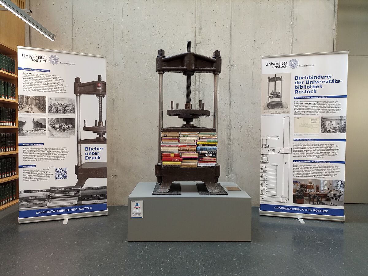 Ausstellung "Bücher unter Druck" Ausstellung "Bücher unter Druck"