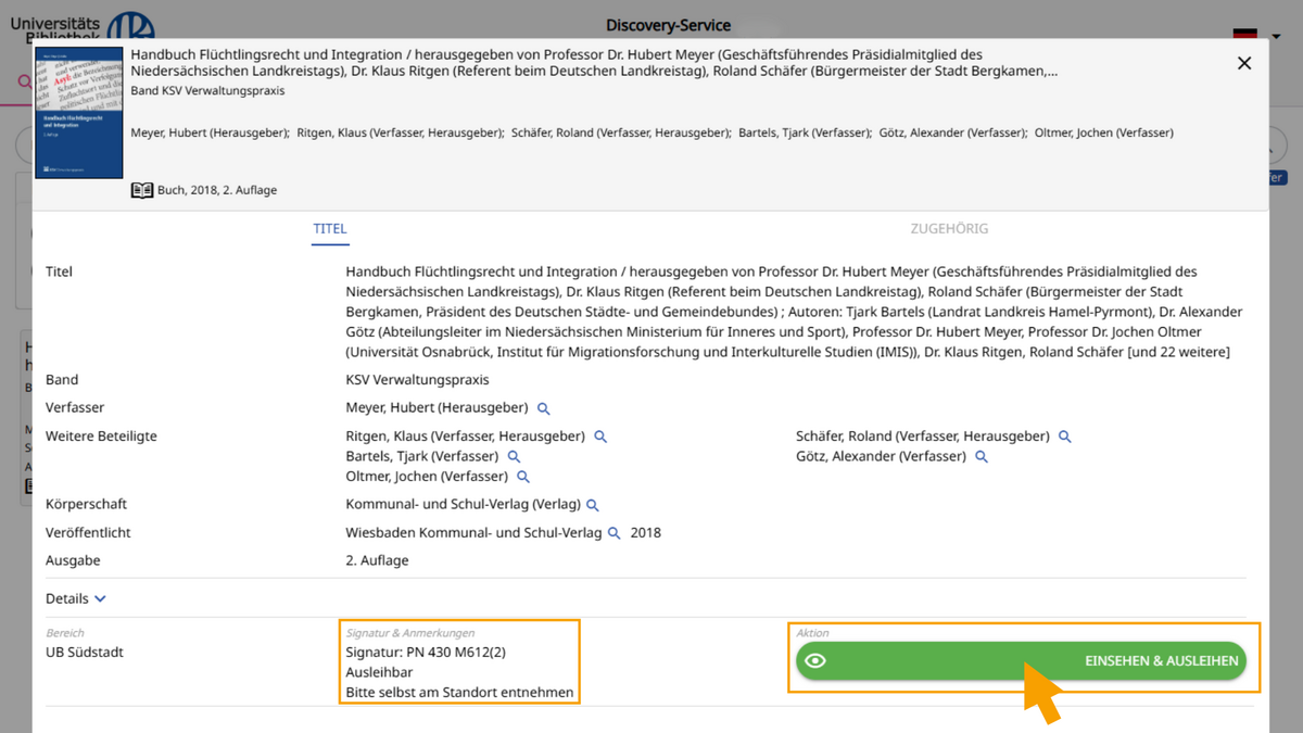 Buchtitel Trefferanzeige Buchtitel Trefferanzeige