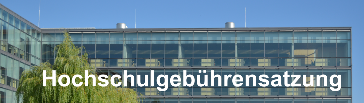Hochschulgebührensatzung Hochschulgebührensatzung