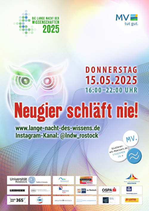 Plakat zur Langen Nacht der Wissenschaften 2025