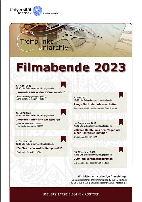 Plakat Filmabende 2023